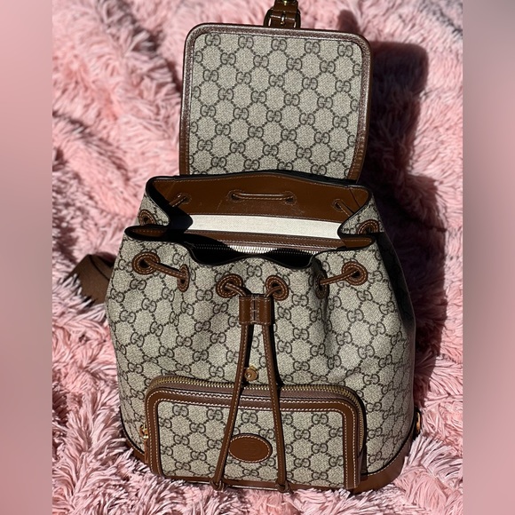 Gucci GG Supreme Canvas Backpack - Picture 1 of 5